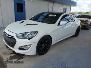 2015 Hyundai Genesis Coupe 3.8L Base with VIN KMHHU6KJ7FU128135, listed as a Copart auction lot 65414845 with 115,649 mi miles and Clean title. Bid and sale history available at DreamBid. Image 1.