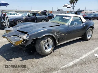 1972 Chevrolet Corvette with VIN 1Z67K2S526847, listed as a Copart auction lot 56734643 with 16,981 mi miles and Salvage title. Bid and sale history available at DreamBid. Image 1.