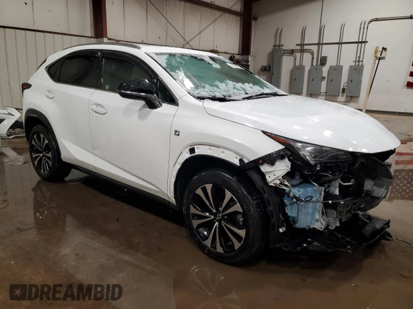 2021 Lexus NX with VIN JTJSARDZ0M2262613, listed as a Copart auction lot 43578935 with 45,182 mi miles and Salvage Title. Bid and sale history available at carsss.com. Image 4.