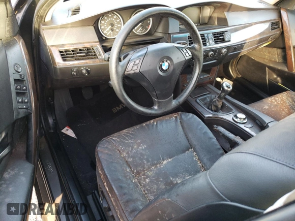 2005 BMW 5 Series 525i with VIN WBANA53535B168215, listed as a Copart auction lot 87463994 with Not provided miles and Non repairable. Bid and sale history available at DreamBid. Image 8.