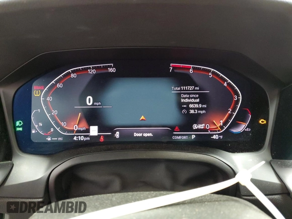 2020 BMW 3 Series 330i xDrive with VIN 3MW5R7J07L8B23952, listed as a Copart auction lot 50653855 with 111,727 mi miles and Clean Title. Bid and sale history available at carsss.com. Image 9.