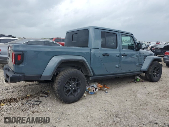 2024 Jeep Gladiator Sport S с VIN 1C6HJTAG1RL131910, выставлен на аукционе Copart как лот 51380125 с пробегом 23 060 миль миль и Списание • Salvage title. История ставок и продаж доступна на DreamBid. Изображение 3.