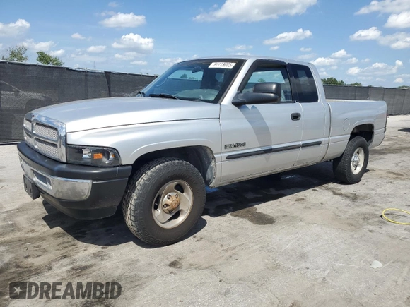 2001 Dodge 1500 z VIN 1B7HC13ZX1J527940, wystawiony jako Copart lot #51115685 z przebiegiem 160 994 mil mil oraz Szkoda całkowita • Salvage title. Historia ofert i sprzedaży dostępna na DreamBid. Obrazek 1.