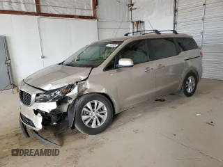 2016 Kia Sedona LX with VIN KNDMB5C13G6172544, listed as a Copart auction lot 47193565 with 101,044 mi miles and Salvage Title. Bid and sale history available at carsss.com. Image 1.