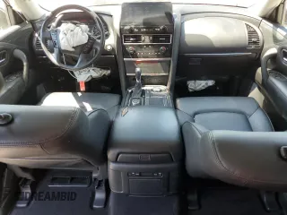 2021 Nissan Armada SV with VIN JN8AY2AD1M9660144, listed as a Copart auction lot 49382575 with 47,257 mi miles and Non Repairable. Bid and sale history available at carsss.com. Image 8.