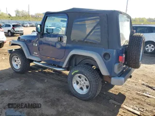 2003 Jeep Wrangler X z VIN 1J4FA39S43P338732, wystawiony jako Copart lot #56315495 z przebiegiem 135 480 mil mil oraz Szkoda całkowita • Salvage title. Historia ofert i sprzedaży dostępna na DreamBid. Obrazek 2.