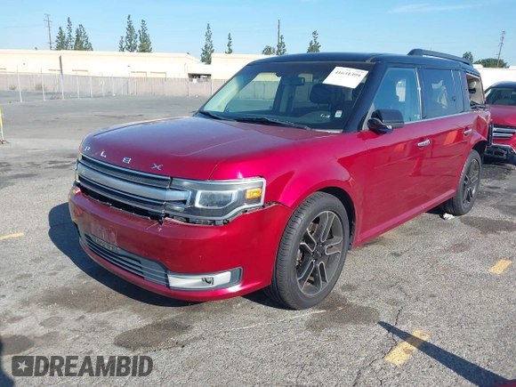 2014 Ford Flex Limited with VIN 2FMGK5D85EBD33530, listed as a IAAI auction lot 41631399 with 93,507 mi miles. Bid and sale history available at carsss.com. Image 17.
