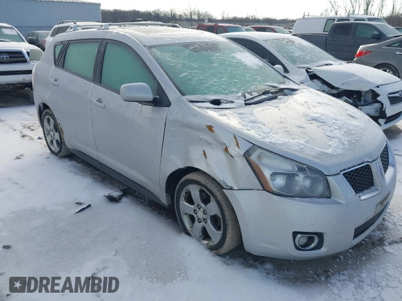 2009 Pontiac Vibe with VIN 5Y2SM67069Z453831, listed as a IAAI auction lot 41526347 with 163,468 mi miles. Bid and sale history available at carsss.com. Image 1.