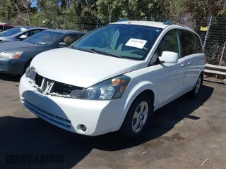 2007 Nissan Quest with VIN 5N1BV28U57N119426, listed as a IAAI auction lot 41822986 with 196,097 mi miles. Bid and sale history available at carsss.com. Image 2.