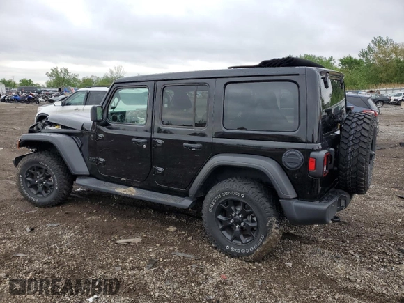 2021 Jeep Wrangler Unlimited Sport S с VIN 1C4HJXDN0MW566970, выставлен на аукционе Copart как лот 57655765 с пробегом 24 751 миль миль и Списание • Salvage title. История ставок и продаж доступна на DreamBid. Изображение 2.
