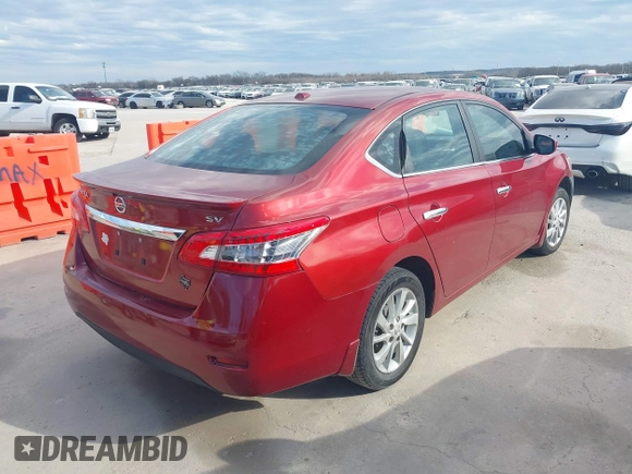 2015 Nissan Sentra SV with VIN 3N1AB7AP7FY310893, listed as a IAAI auction lot 41366971 with 130,917 mi miles and . Bid and sale history available at DreamBid. Image 4.