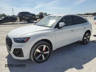 2024 Audi Q5 Sportback S line Premium Plus z VIN WA15AAFY1R2079440, wystawiony jako Copart lot #44864475 z przebiegiem Nie podano mil oraz Szkoda całkowita • Salvage title. Historia ofert i sprzedaży dostępna na DreamBid. Obrazek 1.
