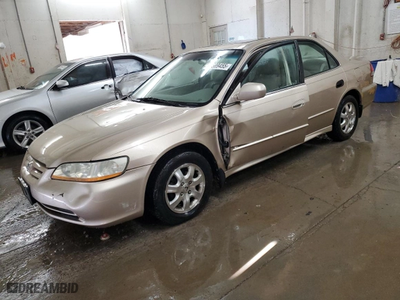 2002 Honda Accord Sdn EX with VIN 1HGCG56642A089460, listed as a Copart auction lot 48589455 with 180,873 mi miles and Salvage Title. Bid and sale history available at carsss.com. Image 1.