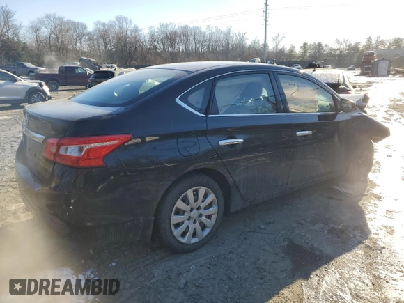 2018 Nissan Sentra S with VIN 3N1AB7AP0JY316849, listed as a Copart auction lot 41911685 with 106,384 mi miles and Salvage Title. Bid and sale history available at carsss.com. Image 3.