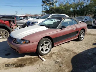 1998 Ford Mustang GT with VIN 1FAFP45X6WF213128, listed as a Copart auction lot 43036675 with 117,386 mi miles and Salvage Title. Bid and sale history available at carsss.com. Image 1.
