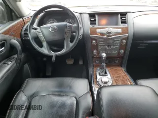 2017 Nissan Armada Platinum with VIN JN8AY2NE9H9700219, listed as a Copart auction lot 48886434 with 129,467 mi miles and Salvage Title. Bid and sale history available at carsss.com. Image 8.