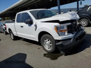 2022 Ford F-150 XL with VIN 1FTEX1CP5NKF28807, listed as a Copart auction lot 58386594 with 43,091 mi miles and Salvage title. Bid and sale history available at DreamBid. Image 4.