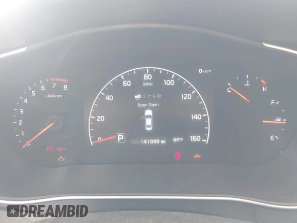 2014 Kia Cadenza Premium with VIN KNALN4D79E5157353, listed as a IAAI auction lot 41291153 with 141,049 mi miles. Bid and sale history available at carsss.com. Image 7.