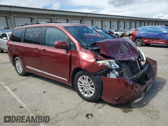 2012 Toyota Sienna XLE AAS with VIN 5TDYK3DC1CS233762, listed as a Copart auction lot 59224495 with 116,155 mi miles and Salvage title. Bid and sale history available at DreamBid. Image 4.
