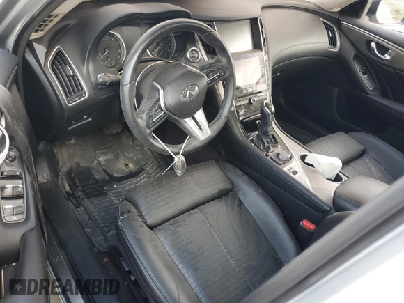 2018 Infiniti Q50 Luxe with VIN JN1EV7AP4JM361577, listed as a Copart auction lot 73135194 with Not provided miles and Non repairable. Bid and sale history available at DreamBid. Image 8.
