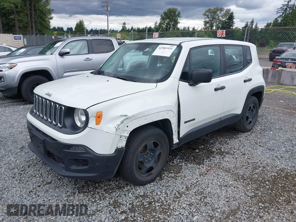 2017 Jeep Renegade Sport z VIN ZACCJAAH8HPG00484, wystawiony jako IAAI lot #42581933 z przebiegiem 138 091 mil mil oraz . Historia ofert i sprzedaży dostępna na DreamBid. Obrazek 17.