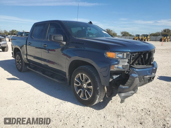 2020 Chevrolet Silverado 1500 Custom with VIN 3GCPWBEF0LG245175, listed as a Copart auction lot 81833874 with 95,334 mi miles and Salvage Title. Bid and sale history available at carsss.com. Image 4.