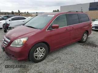 2005 Honda Odyssey EX-L with VIN 5FNRL386X5B413304, listed as a Copart auction lot 45020465 with 210,394 mi miles and Clean Title. Bid and sale history available at carsss.com. Image 1.