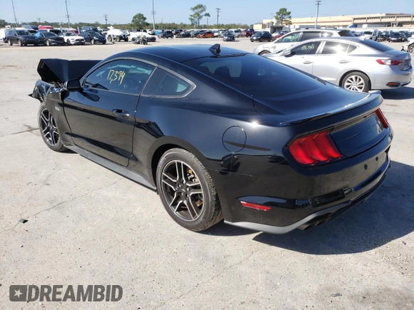 2021 Ford Mustang GT with VIN 1FA6P8CFXM5157103, listed as a Copart auction lot 72845932 with 17,394 mi miles. Bid and sale history available at carsss.com. Image 3.
