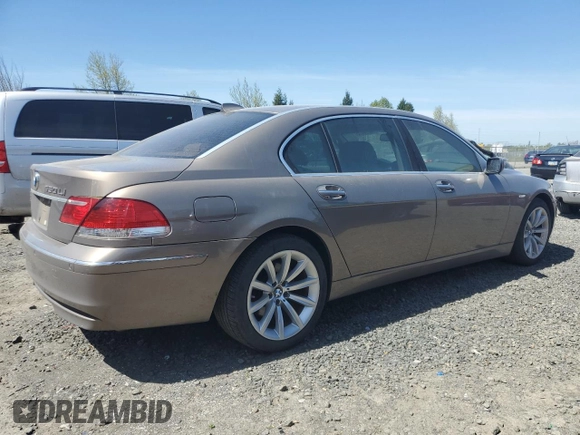 2008 BMW 7 Series 750Li with VIN WBAHN83548DT79127, listed as a Copart auction lot 53296435 with 116,915 mi miles and Clean title. Bid and sale history available at DreamBid. Image 3.