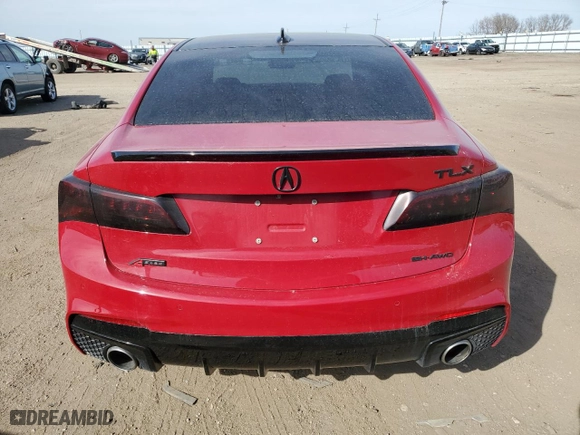2019 Acura TLX w/A-Spec Pkg with VIN 19UUB3F62KA001108, listed as a Copart auction lot 48525965 with 42,451 mi miles and Salvage Title. Bid and sale history available at carsss.com. Image 6.