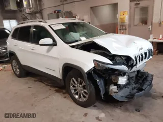 2019 Jeep Cherokee Latitude Plus with VIN 1C4PJMLB1KD254697, listed as a IAAI auction lot 42018110 with 174,222 mi miles. Bid and sale history available at carsss.com. Image 1.