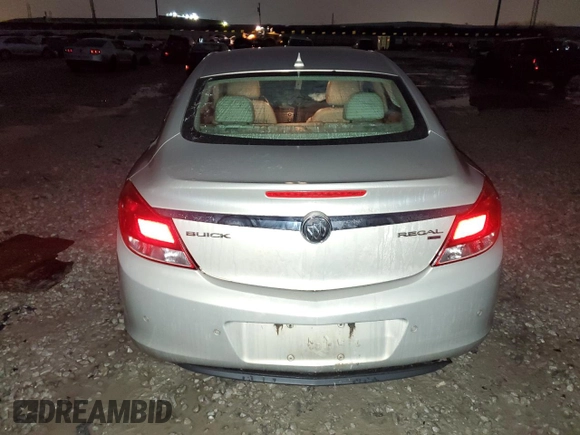 2011 Buick Regal CXL RL3 with VIN 2G4GR5EC7B9179632, listed as a Copart auction lot 83988694 with 0 mi miles and Salvage Title. Bid and sale history available at carsss.com. Image 6.
