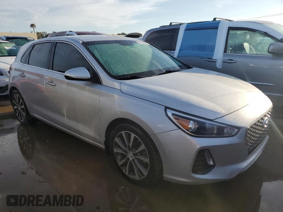 2018 Hyundai Elantra GT with VIN KMHH35LE5JU012276, listed as a Copart auction lot 73729604 with 0 mi miles and Non Repairable. Bid and sale history available at carsss.com. Image 4.