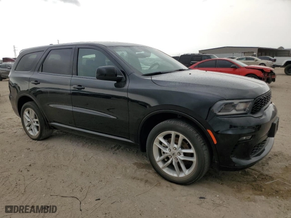 2022 Dodge Durango GT Plus with VIN 1C4RDJDGXNC188718, listed as a Copart auction lot 46849845 with 44,428 mi miles and Salvage Title. Bid and sale history available at carsss.com. Image 4.