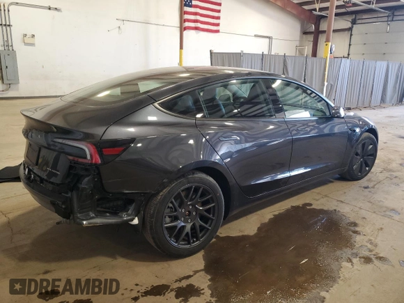 2025 Tesla Model 3 Long Range with VIN 5YJ3E1EB3SF904881, listed as a Copart auction lot 52704205 with 1,904 mi miles and Salvage Title. Bid and sale history available at DreamBid. Image 3.