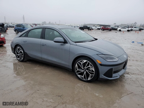2023 Hyundai IONIQ 6 SEL with VIN KMHM34AA8PA053522, listed as a Copart auction lot 43194905 with 20,838 mi miles and Salvage Title. Bid and sale history available at carsss.com. Image 4.