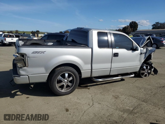 2006 Ford F-150 STX with VIN 1FTRX12W06KA91276, listed as a Copart auction lot 49901335 with 129,512 mi miles and Salvage Title. Bid and sale history available at carsss.com. Image 3.