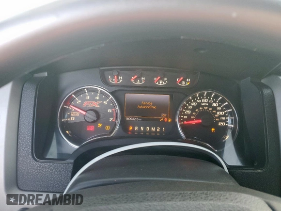 2012 Ford F-150 XL with VIN 1FTFW1EF4CFB65725, listed as a Copart auction lot 61104355 with 160,932 mi miles and Clean title. Bid and sale history available at DreamBid. Image 9.