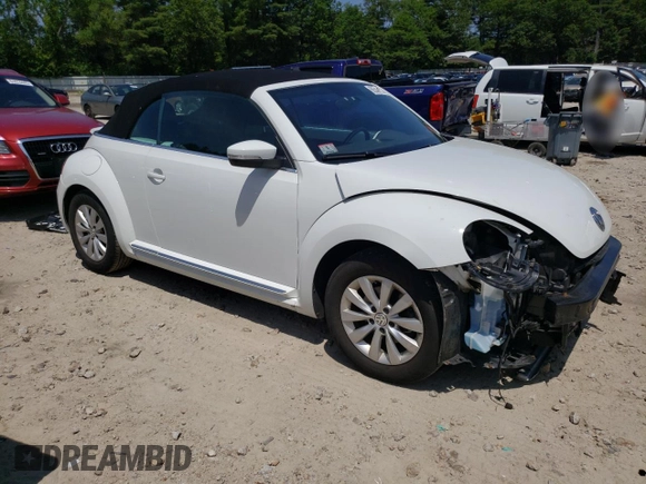 2018 Volkswagen Beetle S with VIN 3VW5DAAT7JM514853, listed as a Copart auction lot 60546195 with 62,143 mi miles and Salvage title. Bid and sale history available at DreamBid. Image 4.