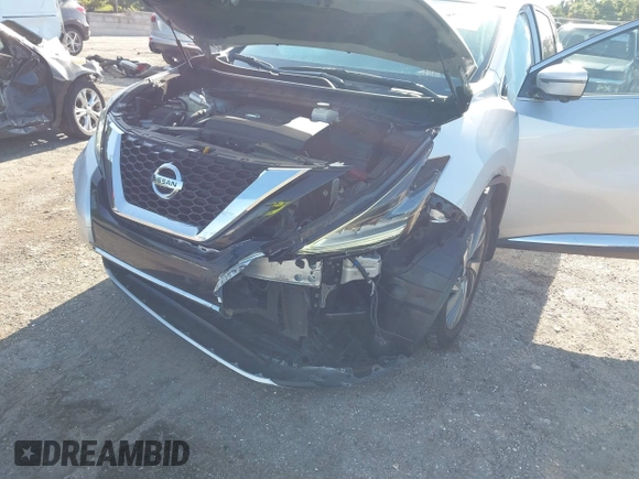 2020 Nissan Murano SL with VIN 5N1AZ2CJ6LN105493, listed as a IAAI auction lot 42487436 with 27,099 mi miles and . Bid and sale history available at DreamBid. Image 6.