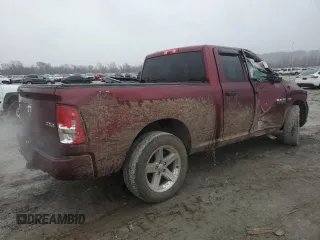 2017 Ram 1500 Express with VIN 1C6RR7FT8HS708933, listed as a Copart auction lot 43755095 with 109,702 mi miles and Salvage Title. Bid and sale history available at carsss.com. Image 3.