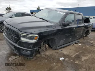 2021 Ram 1500 Big Horn z VIN 1C6SRFFT7MN620430, wystawiony jako Copart lot #43714715 z przebiegiem 111 680 mil mil oraz Szkoda całkowita • Salvage title. Historia ofert i sprzedaży dostępna na DreamBid. Obrazek 1.