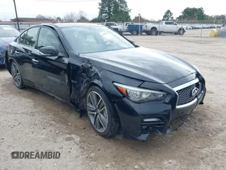 2017 Infiniti Q50 Premium with VIN JN1EV7AR4HM832493, listed as a IAAI auction lot 41364834 with 65,581 mi miles and . Bid and sale history available at DreamBid. Image 1.
