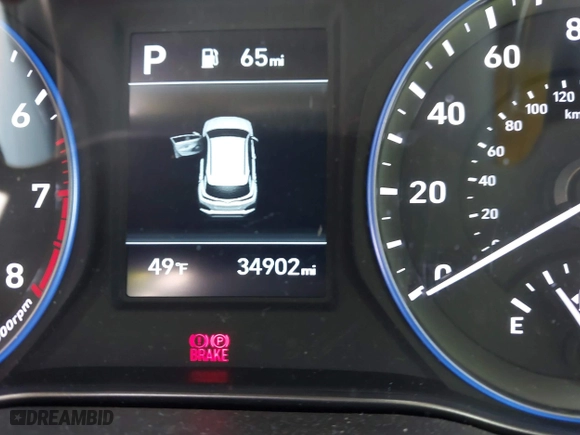2019 Hyundai Kona SE with VIN KM8K1CAAXKU278670, listed as a IAAI auction lot 41858534 with 34,902 mi miles. Bid and sale history available at carsss.com. Image 15.