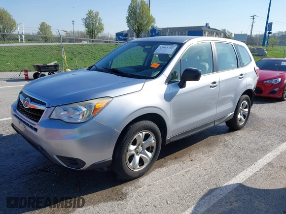2014 Subaru Forester 2.5i with VIN JF2SJAACXEH425952, listed as a IAAI auction lot 41961385 with 96,363 mi miles. Bid and sale history available at carsss.com. Image 2.