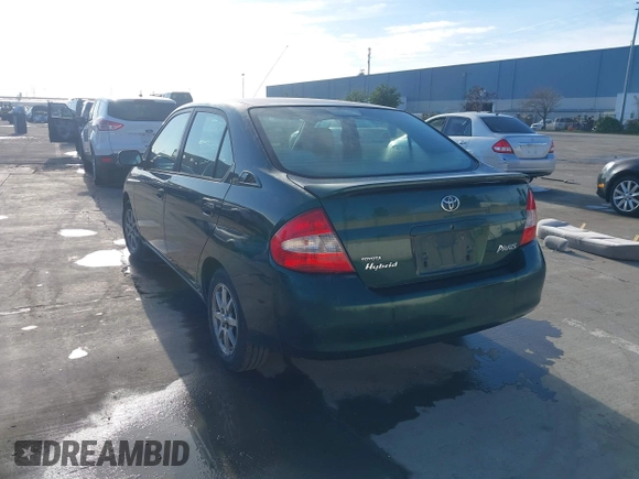 2002 Toyota Prius with VIN JT2BK18U820062497, listed as a IAAI auction lot 41265675 with 190,694 mi miles. Bid and sale history available at carsss.com. Image 3.