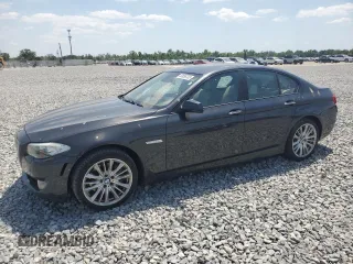2012 BMW 5 Series 550i with VIN WBAFR9C58CDV59205, listed as a Copart auction lot 53656755 with 122,445 mi miles and Salvage Title. Bid and sale history available at carsss.com. Image 1.