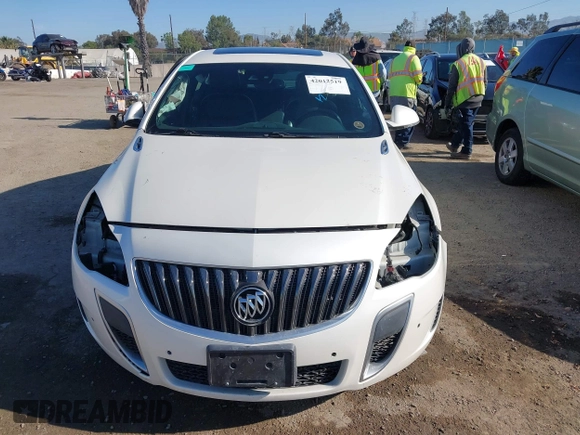 2014 Buick Regal GS with VIN 2G4GT5GX9E9253302, listed as a IAAI auction lot 42012519 with 101,692 mi miles. Bid and sale history available at carsss.com. Image 13.