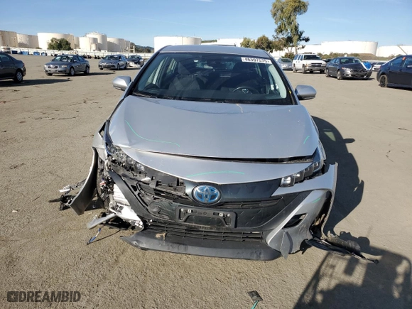 2021 Toyota Prius Prime LE with VIN JTDKAMFPXM3177872, listed as a Copart auction lot 46397575 with NaN miles and Salvage Title. Bid and sale history available at carsss.com. Image 5.