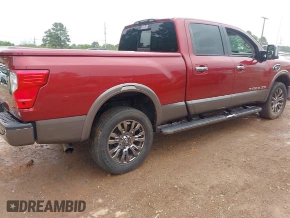 2018 Nissan Titan XD SV with VIN 1N6BA1F44JN550504, listed as a IAAI auction lot 41943693 with 1 mi miles. Bid and sale history available at carsss.com. Image 4.